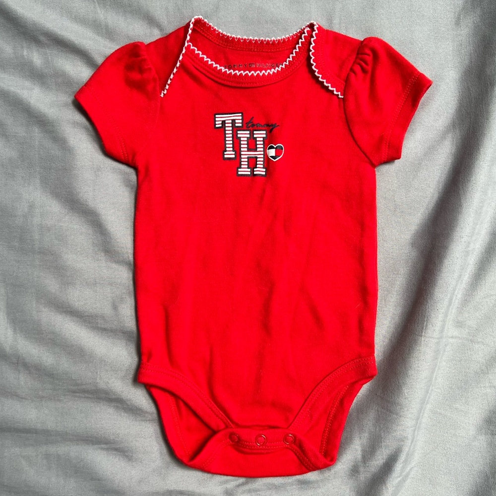 Tommy Hilfiger Red Infant Bodysuit